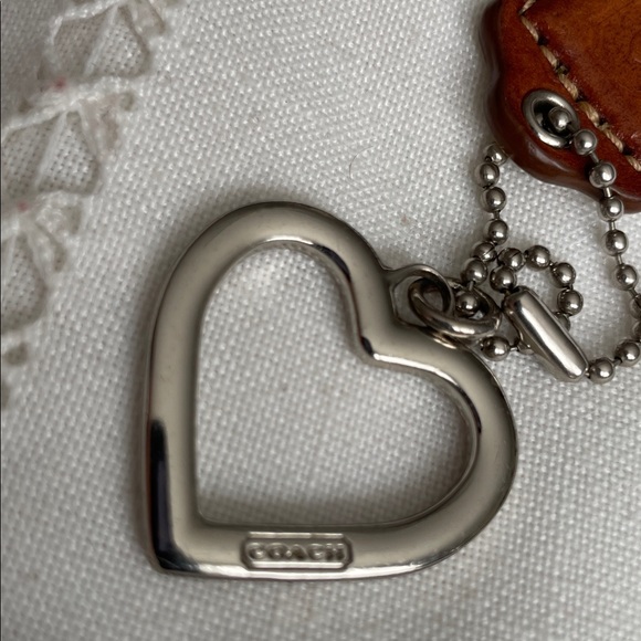 Coach Silver Heart Keychain - Picture 3 of 7